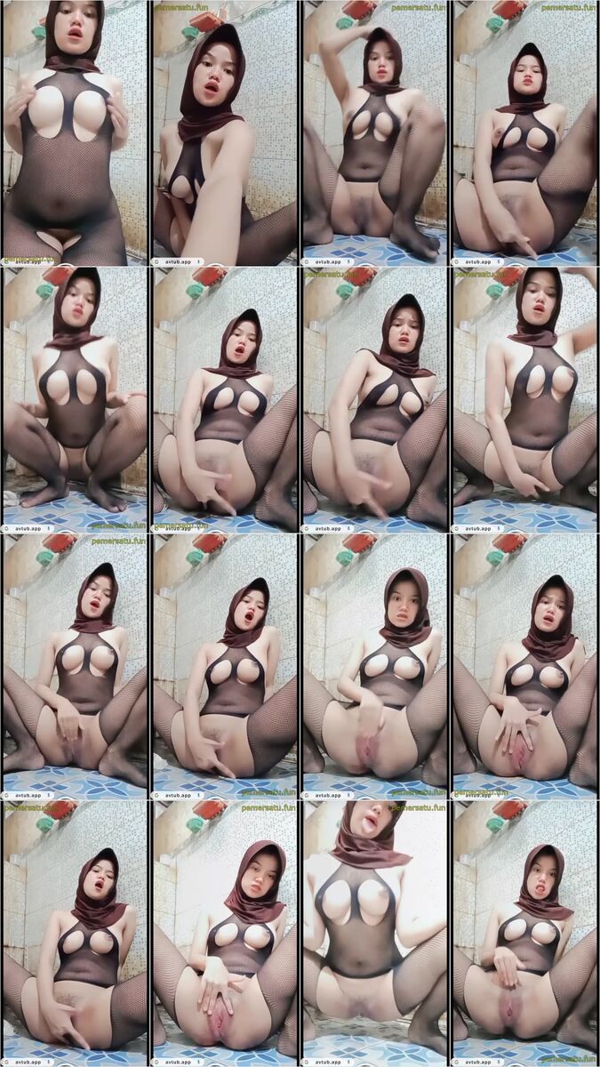 Hijab Lingerie Tania Cewek Tiktok Omek - HIJAB