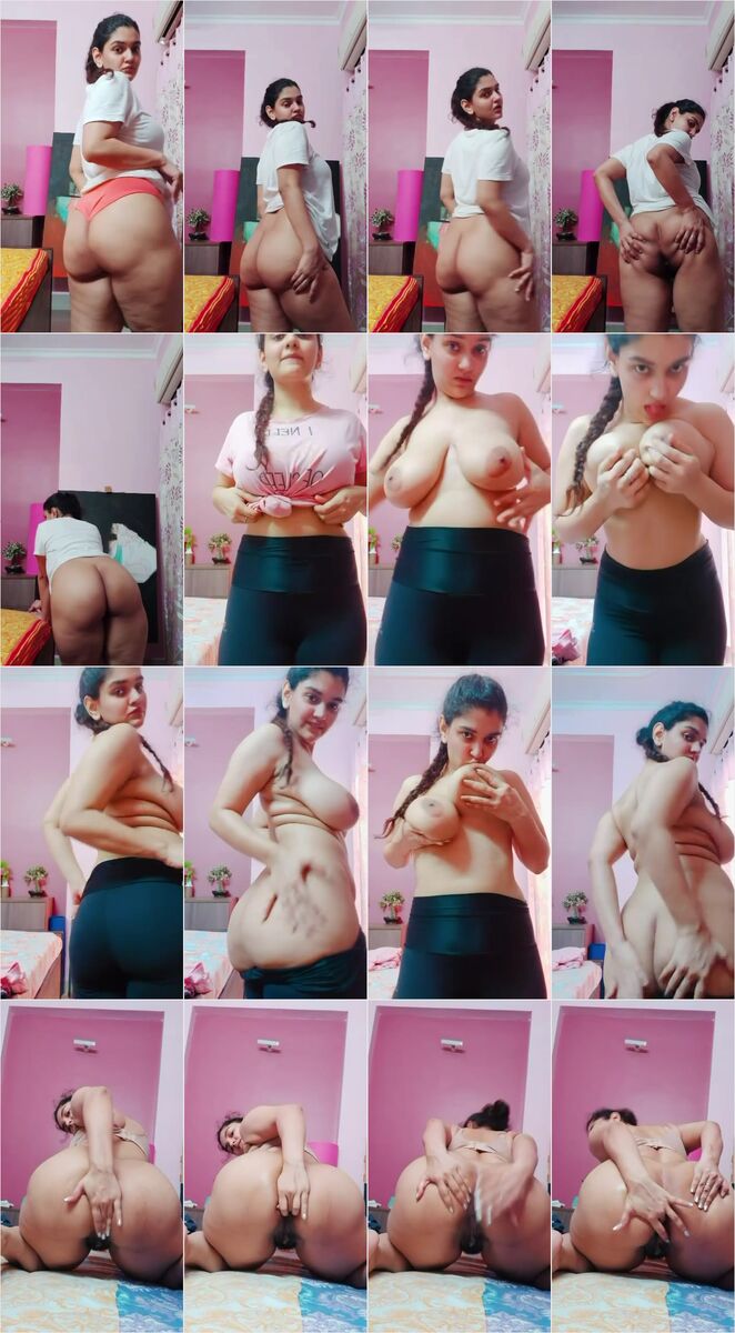 Sexy video of a Mumbai girl showing her big-boobs and ass