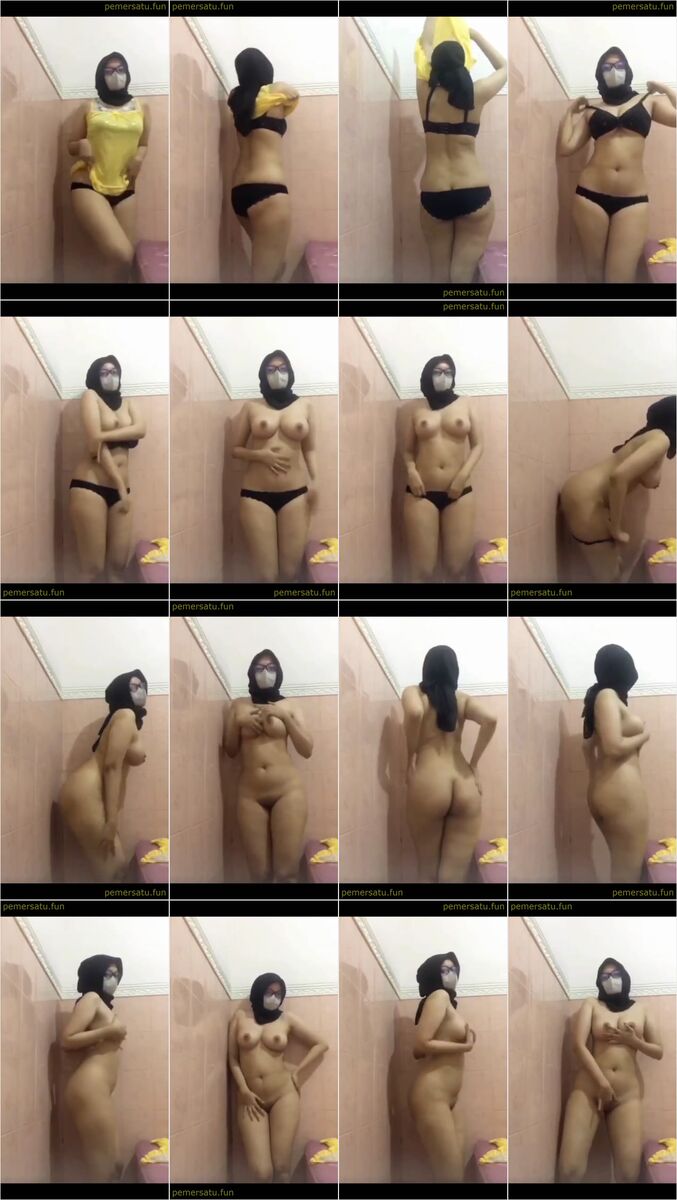 JilBob-hitam - baju kuning - Hijab
