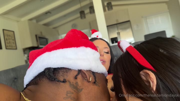 OnlyFans - Angela White, Violet Myers It's going to be a very Horny Christmas with Damion Dayski