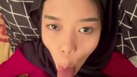 Jilbab Merah Viral Sepong Kontol (2)