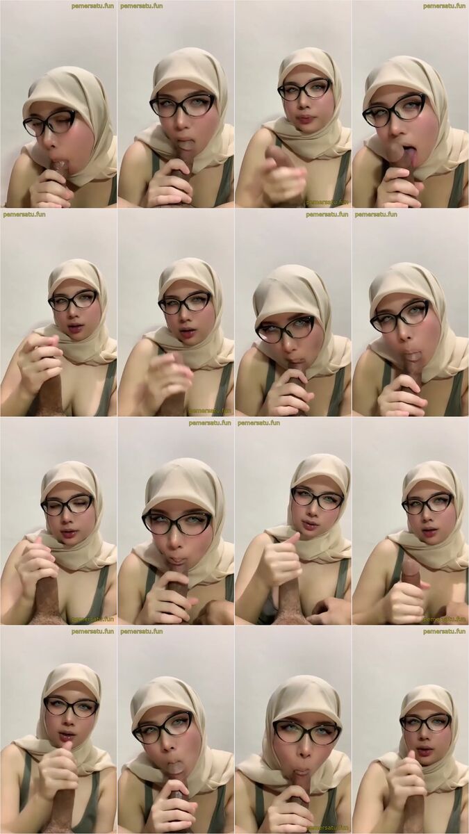 13 Hijab Cantik Ngelayanin Suami Temen, Beautiful Hijab Girl Serving her Friends Husband