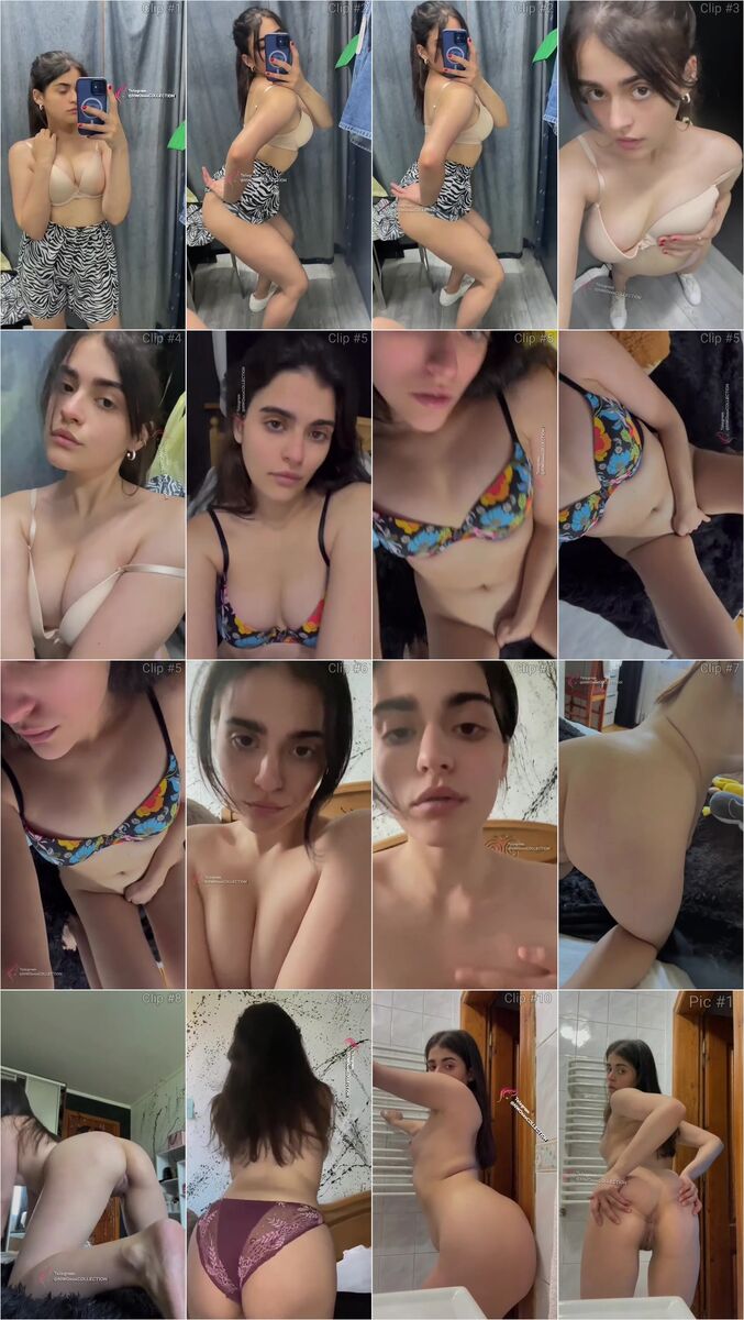 Cute Snapchat Influencer Latest Most Exclusive Viral Stuff Total 10 Videos Ft. SelfShot Teasing and Stripping Full NUDE in Changing Room & 1 Pic Showing ASS & Pussy