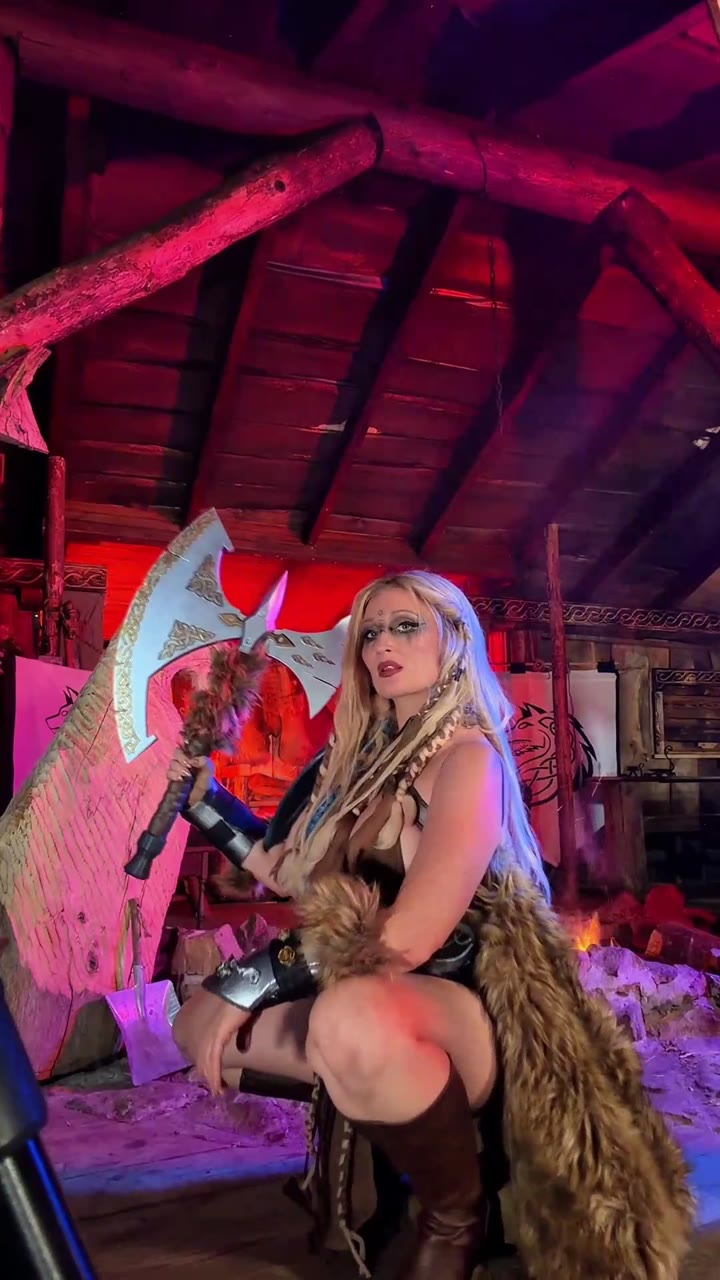 Holly Wolf Viking Cosplay – Sexy Warrior Tease