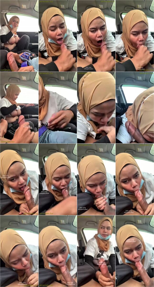 kompilasi jilbab binal sepong kontol di mobil sampai rahang pegal