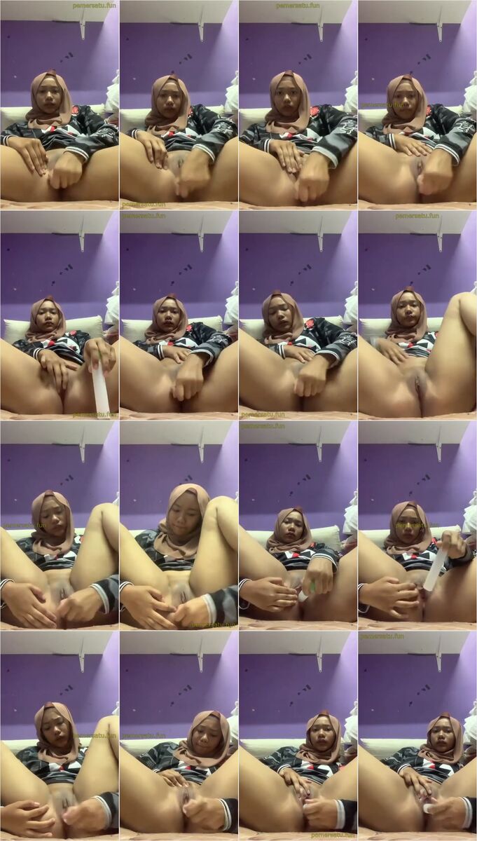 saniah hijab abg 18yo colok memek sampai lebar (35)
