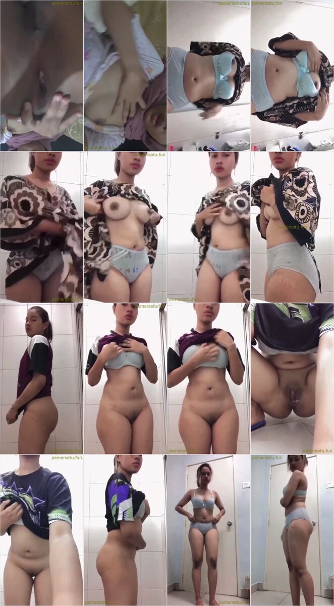 permata hijab 18yo pake daster sange di wc