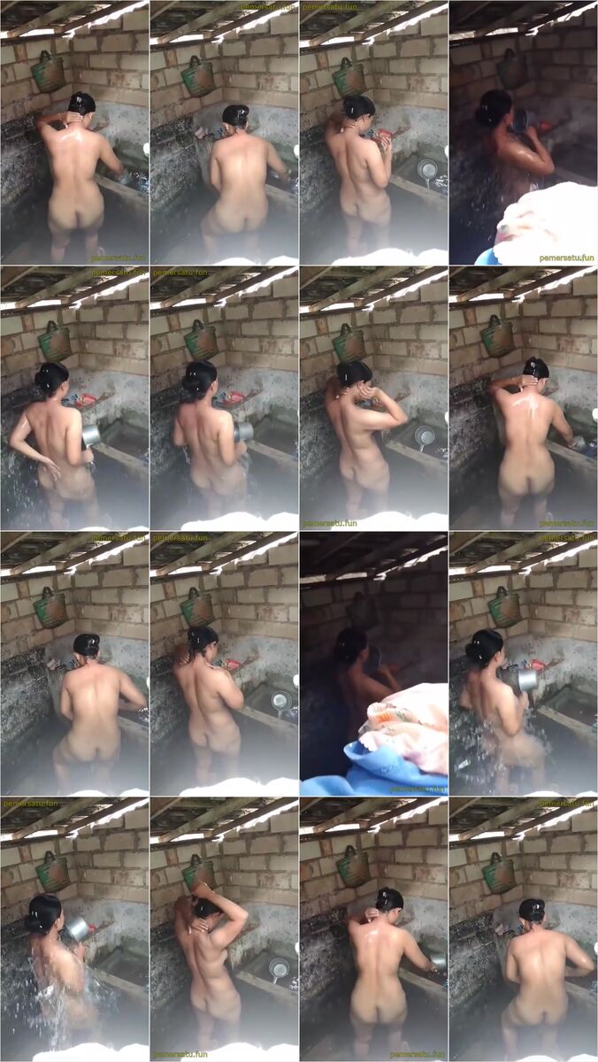 intip tetangga montok mandi