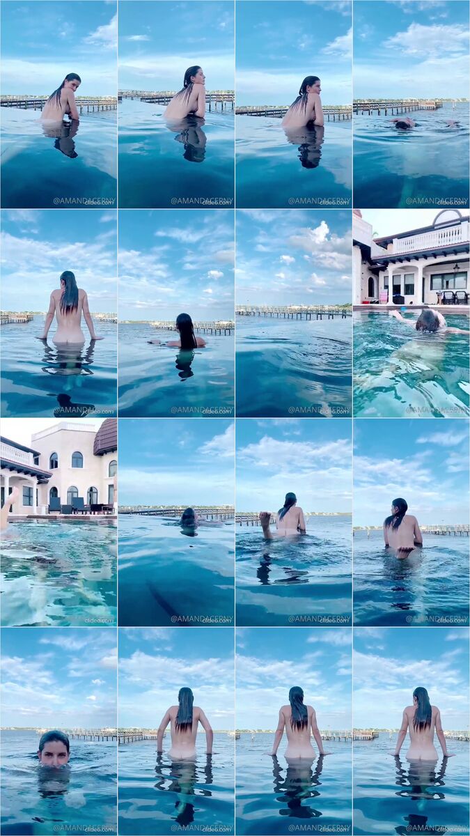 Amanda Cerny Naked Skinny Dip With Butt Crack