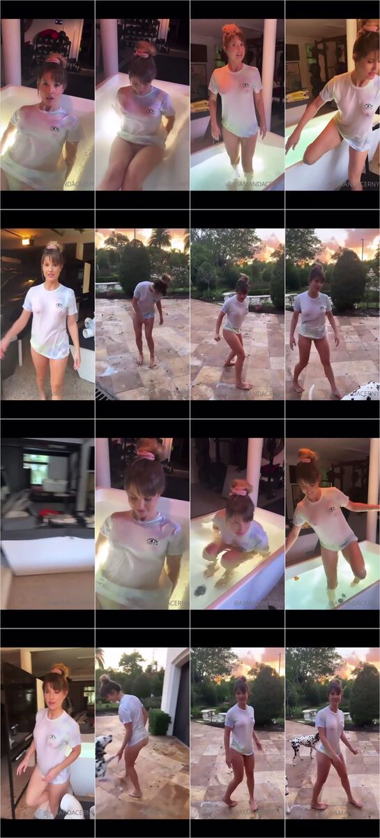 Amanda Cerny Nipple Wet T Shirt