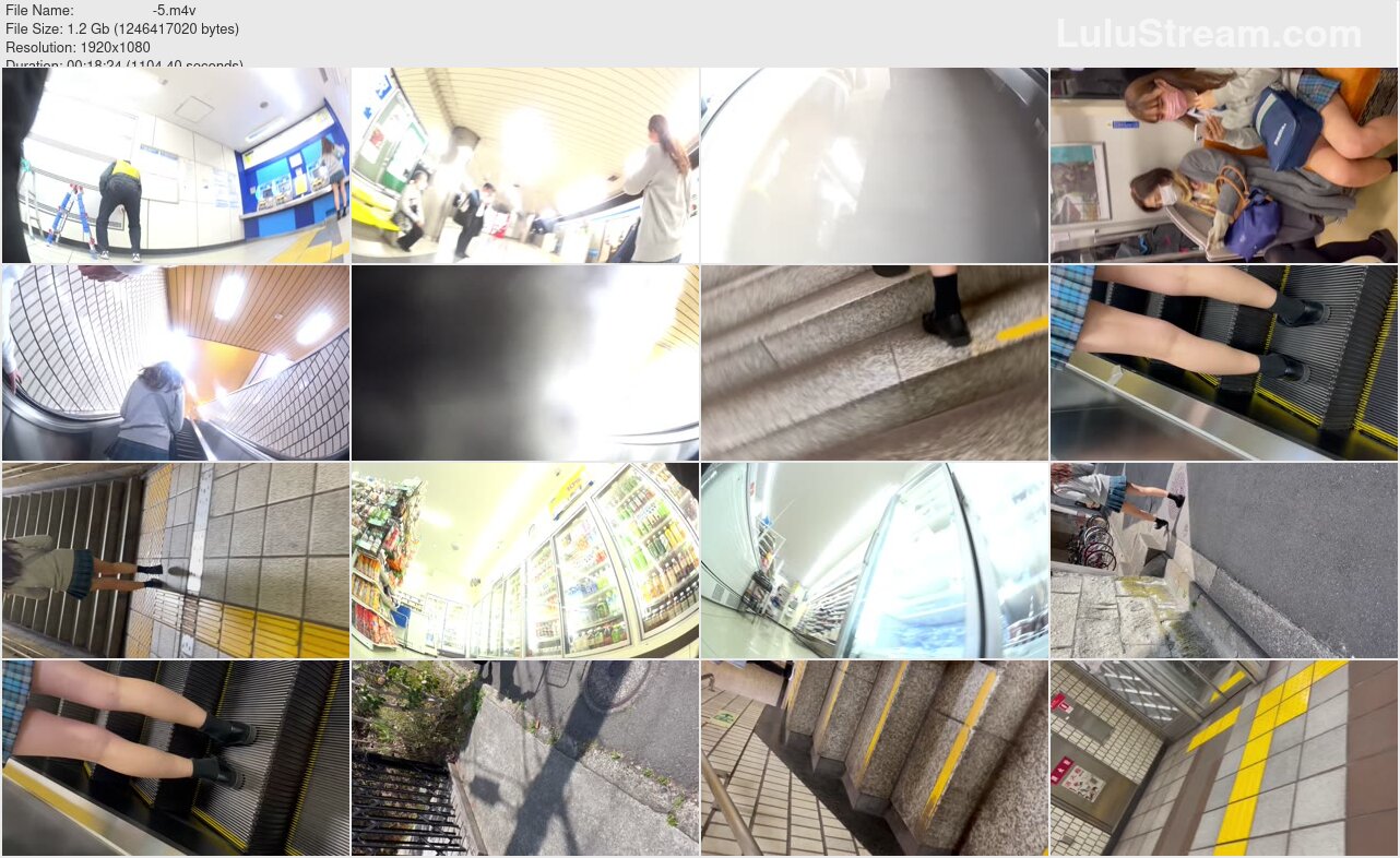 スタイル抜群！青チェックめくりました⑥-5