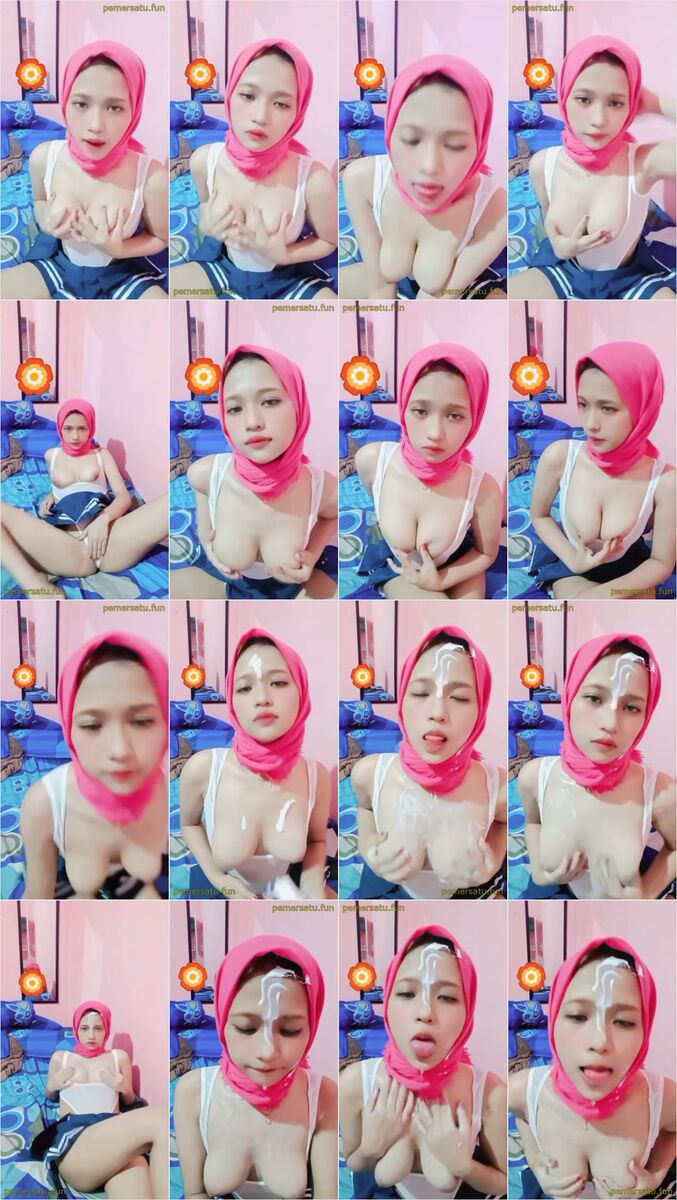miss sherly abg 18yo pakai hijab pink (2)