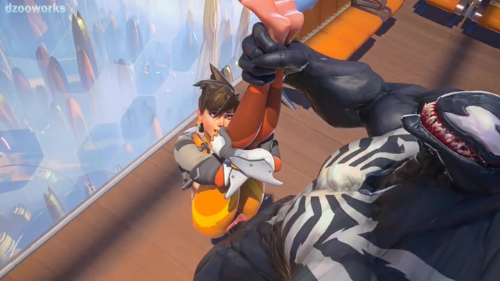 Overwatch: Lesbian Tracer gets fucked by Venom