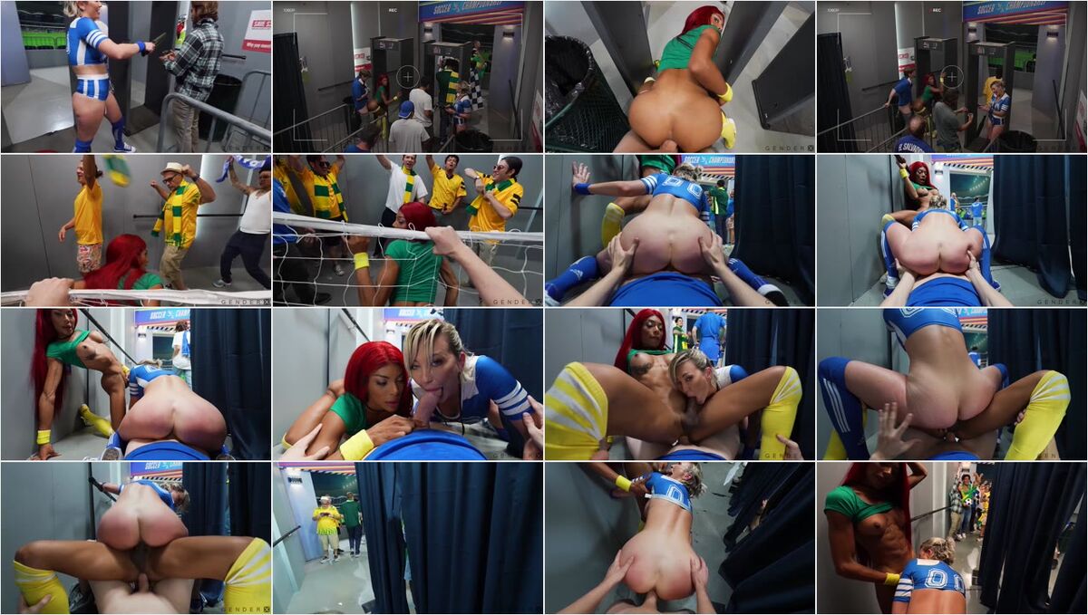 Adira Allure Public Threesome with Pornstar and Trans Cock