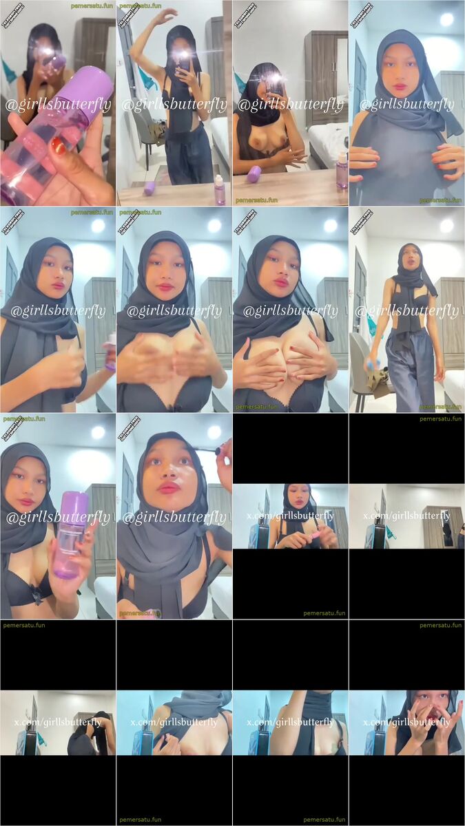 Ukhty Hijab Sange Toket pink melet melet - Hijab