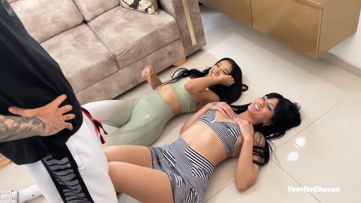 Rebecca Johnson, Yenifer Chacon Two Hot Venezuelan Girls Fuck Their Personal Trainer