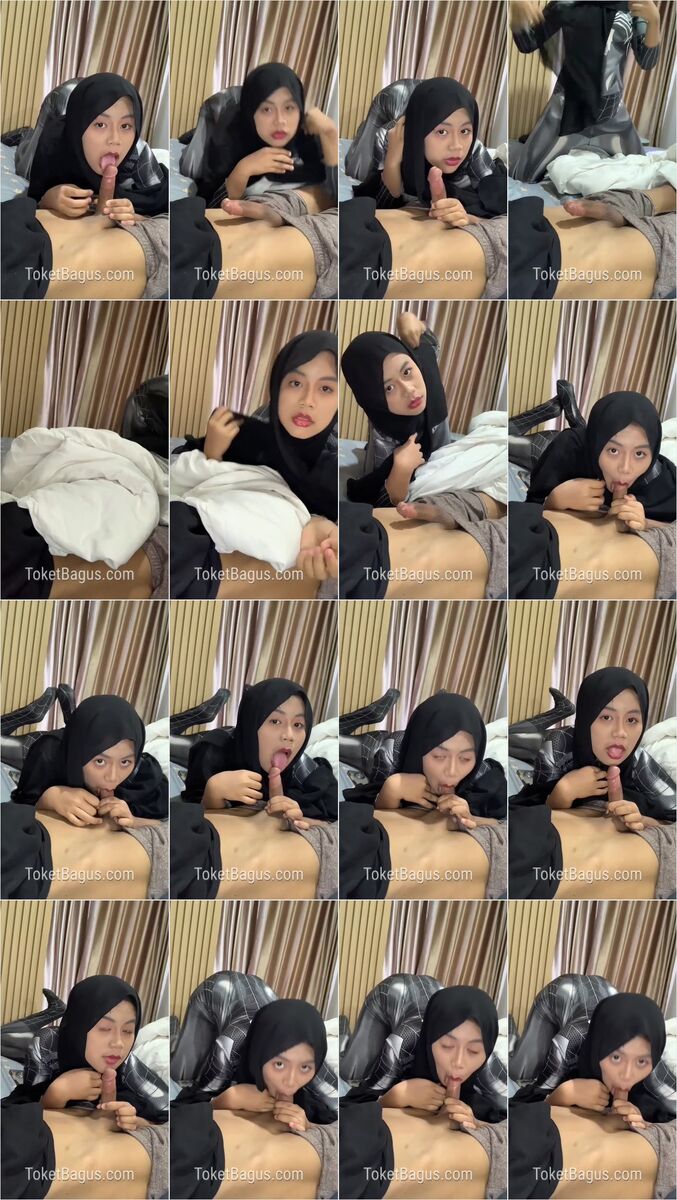 Cosplay spiderman sepong dengan buas
