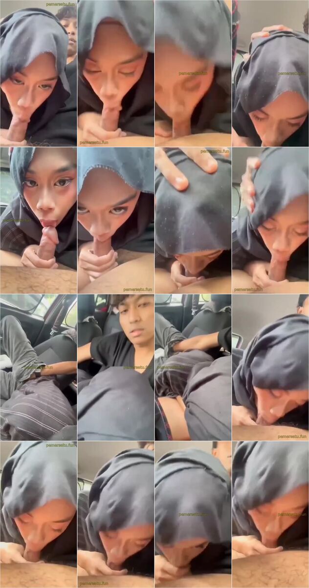 hijab angelsinner malay sepong di mobil