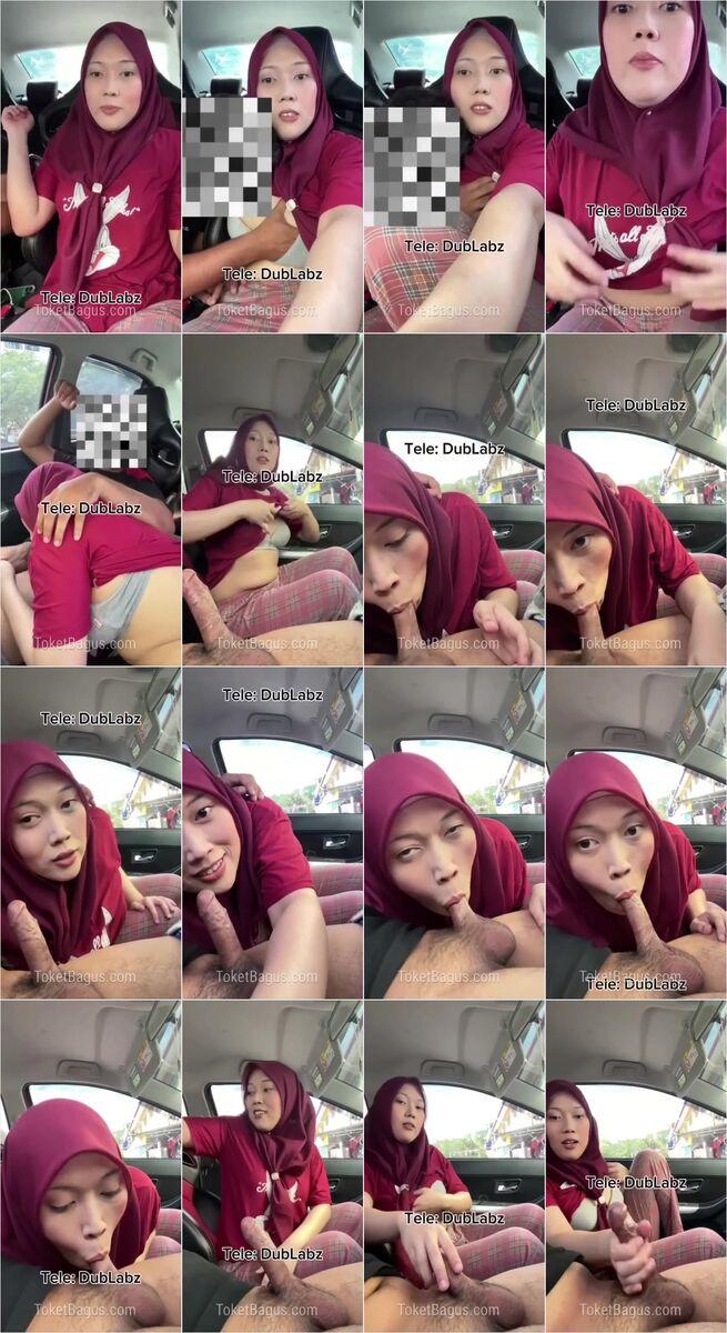 Cewek jilbab emang doyan kalo disuruh nyepong
