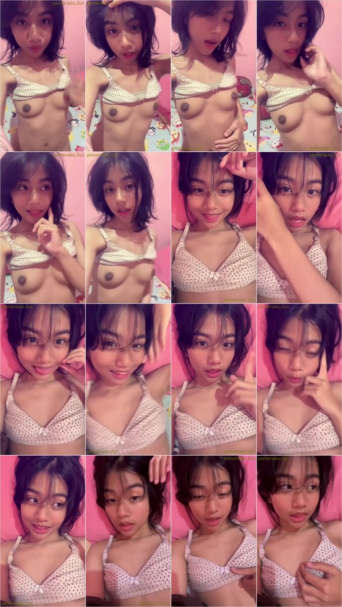 dede alin abg 18yo hijaber pap pake beha