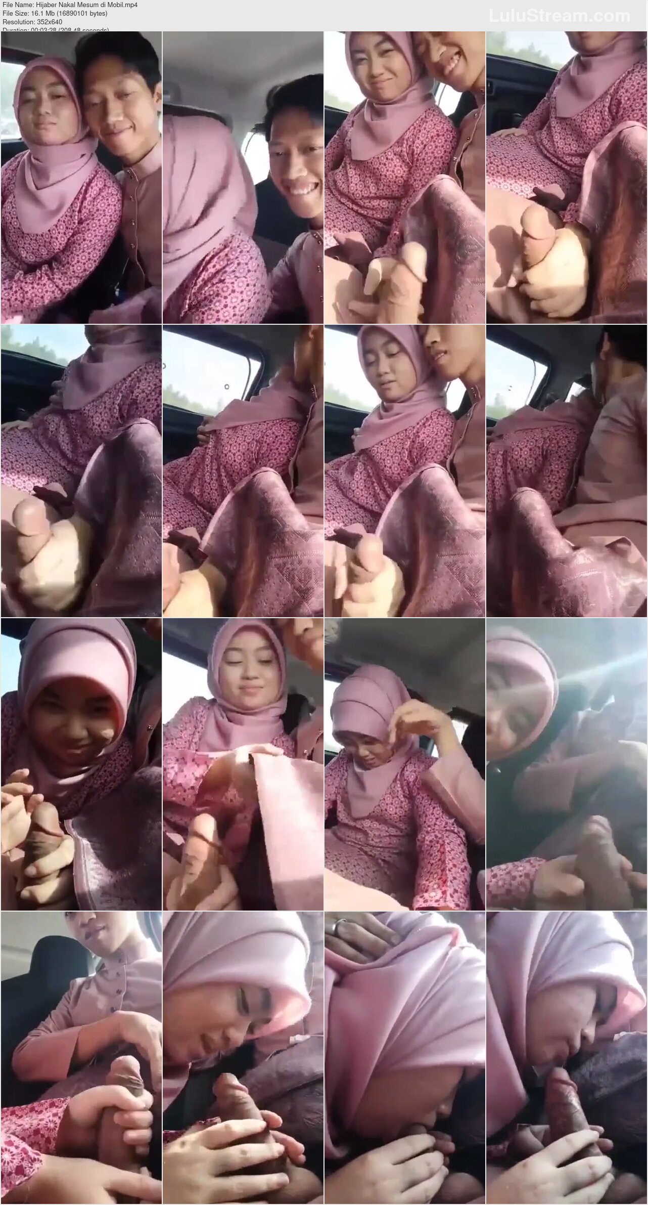 Hijaber Nakal Mesum di Mobil