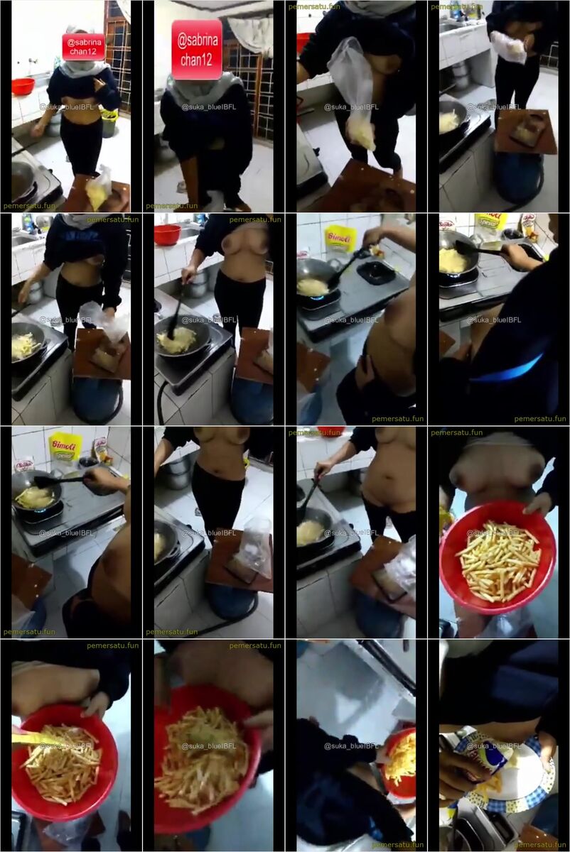 HIJAB Sabrina Chan lagi masak - Hijab