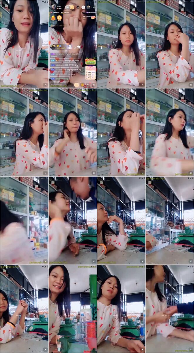 Mbak Cantik Penjaga Warung Diremas-remas Sales Rokok