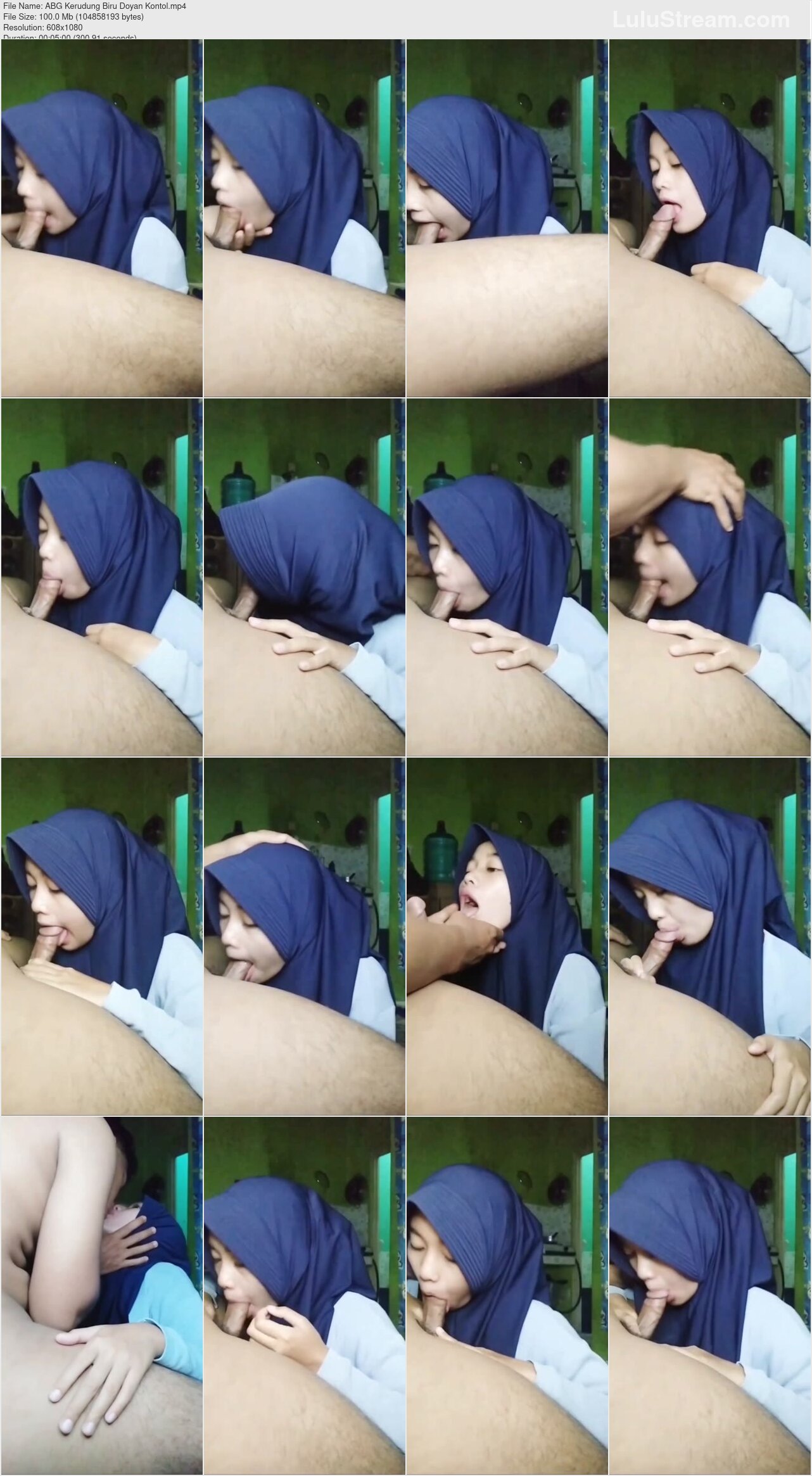 ABG Kerudung Biru Doyan Kontol