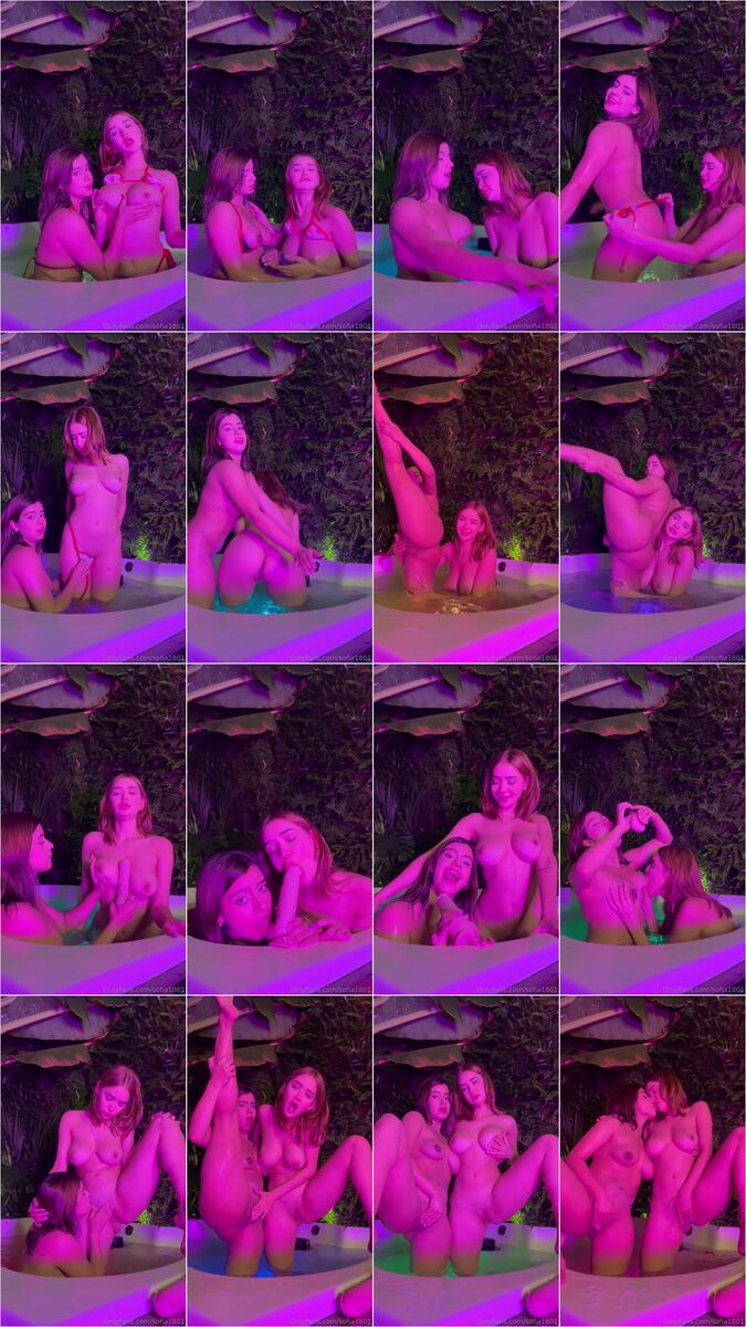 Hot Tub Lesbian Fun With Sofia1801 & Eva Martinez