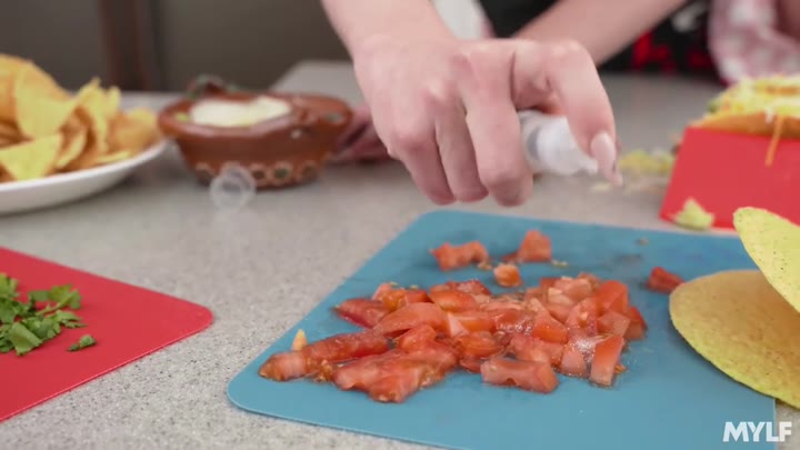 MYLF Hyley Winters Cooking with Paris