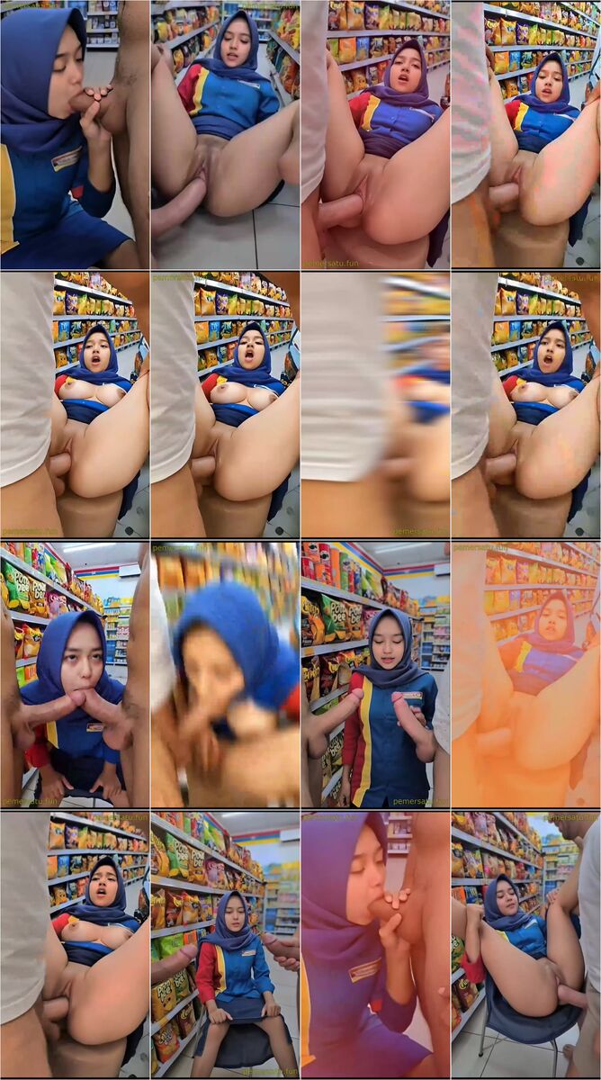 hijab cakep indomaret ketika semua dientot saat tutup
