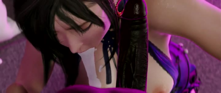 Final Fantasy: Cloud Watches Tifa suck BBC