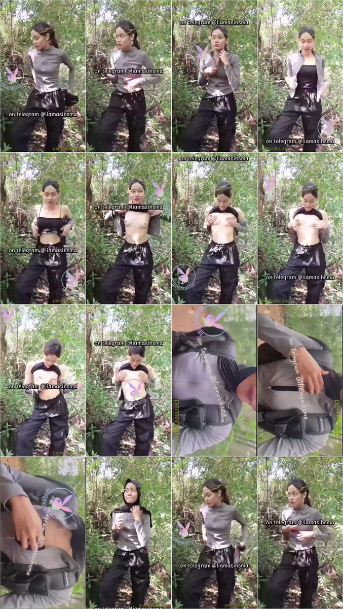 kompilasi jilbab masih sma pap tetek di hutan
