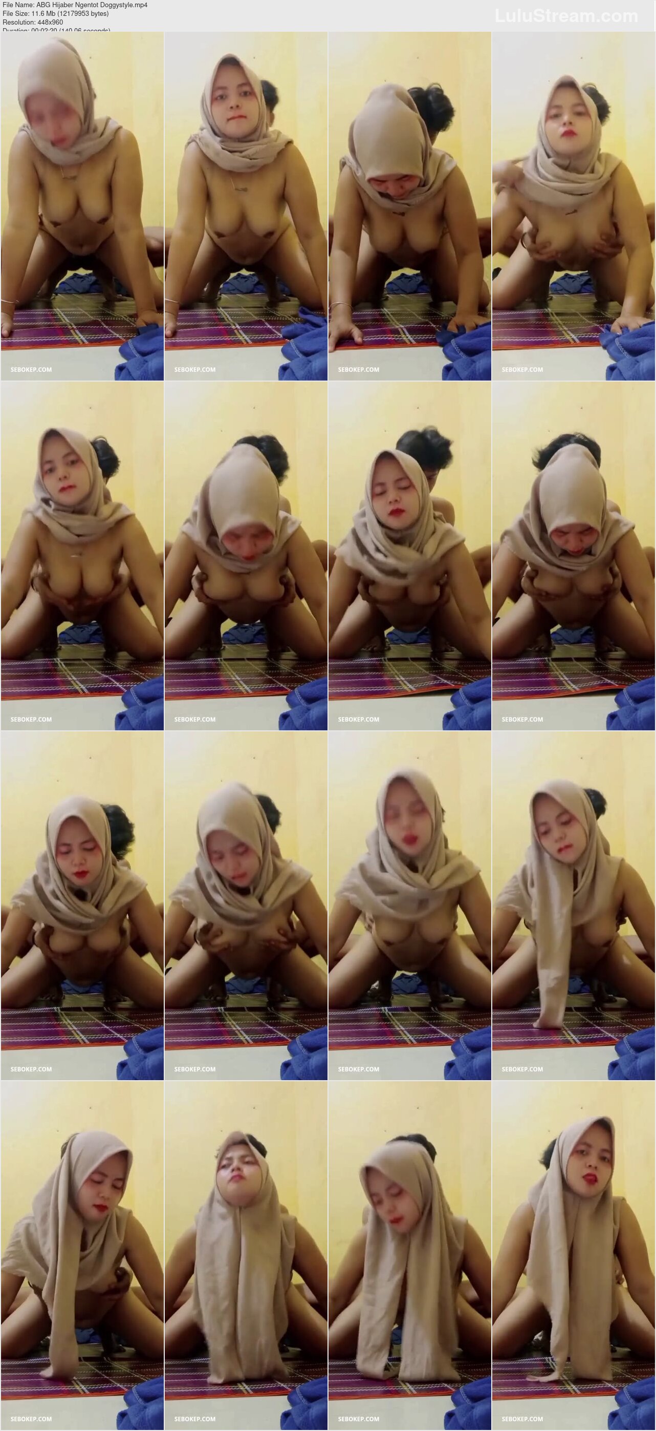 ABG Hijaber Ngentot Doggystyle