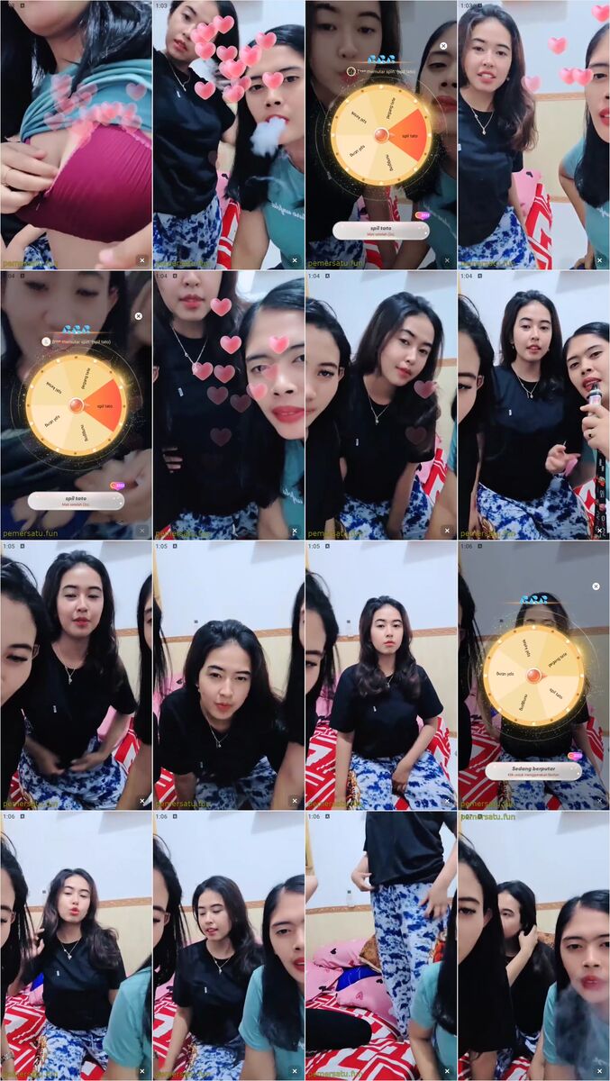 aurel dan bestie bertiga pap tetek