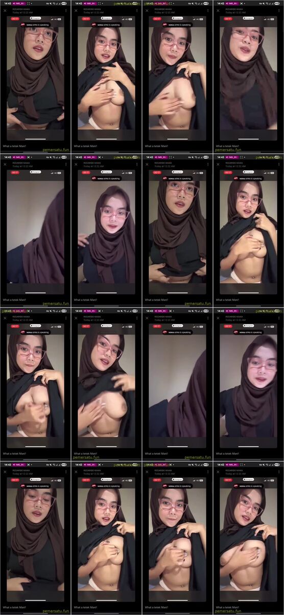hijab kacamata mantap pap tetek