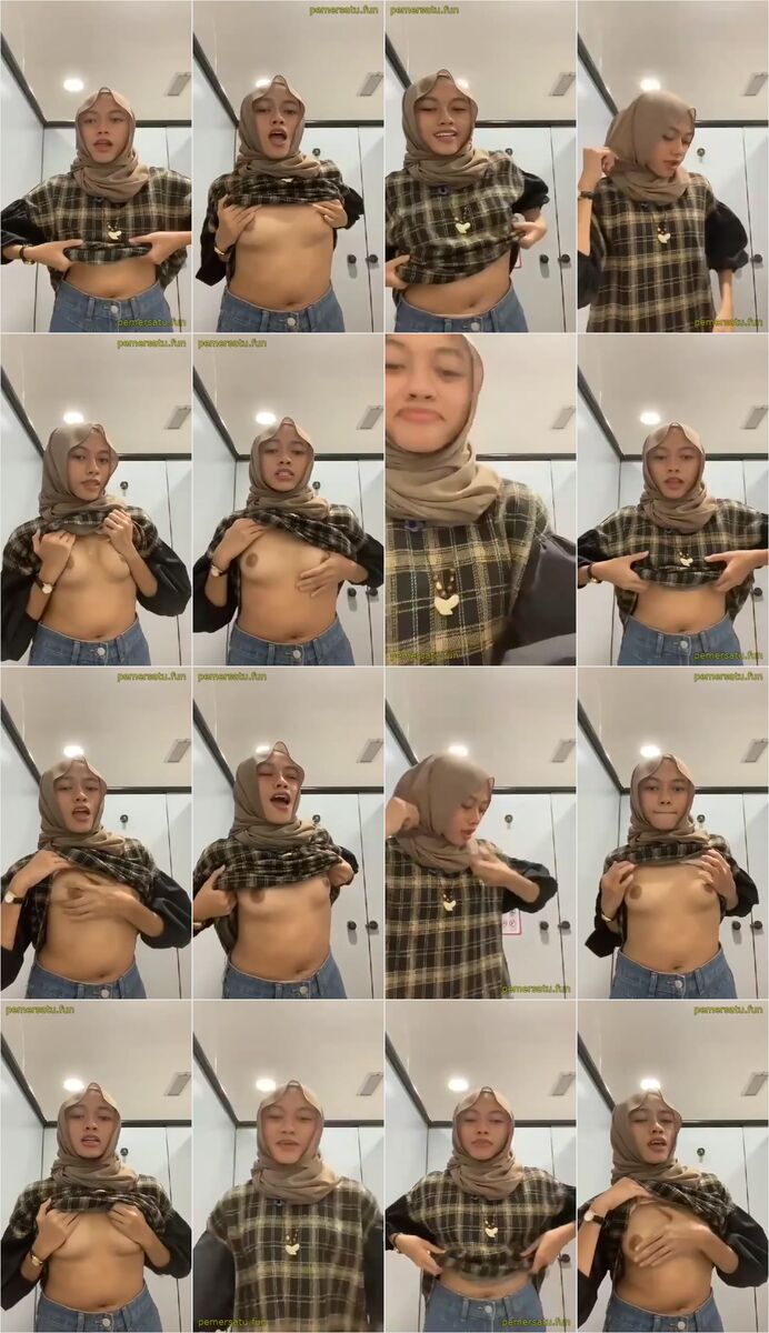 jilbab birahi banget remas toket kecilnya