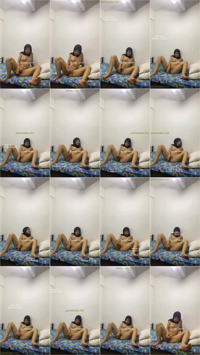 zenn hijab cakep abg 18yo colok memek sampai becek mov (5)