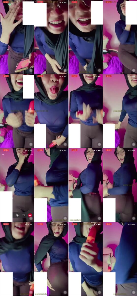 Dinda Hijab Binal Vcs Sepong Vibrator Merah Sambil Joget