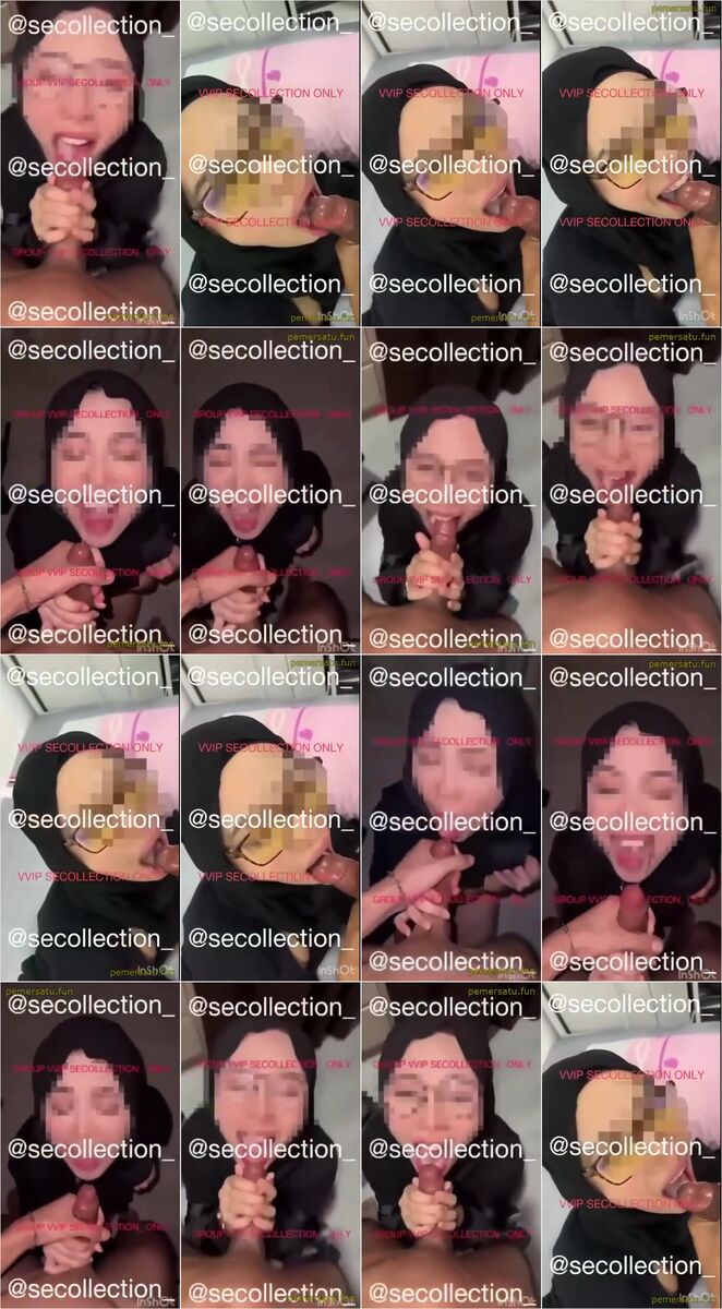 kompilasi jilbab hitam kacamata sepong kontol