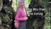 Jilbab Pap Tetek Di Hutan Curug
