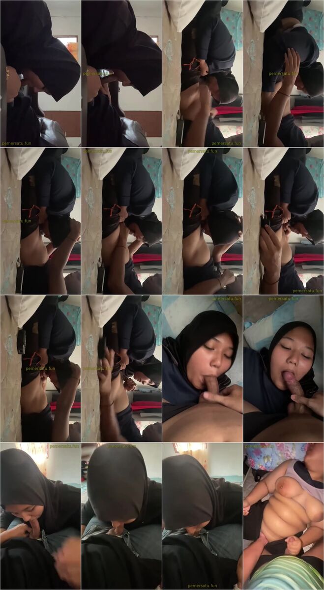 weni gemoy pakai hijab hitam sepong kontol 4 menit