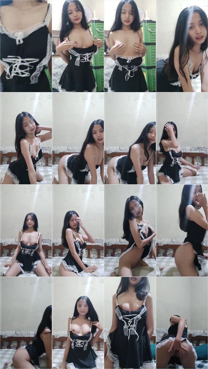 Andini Cosplay Waifu Maid Live Links Dood Tele Asupan Viral