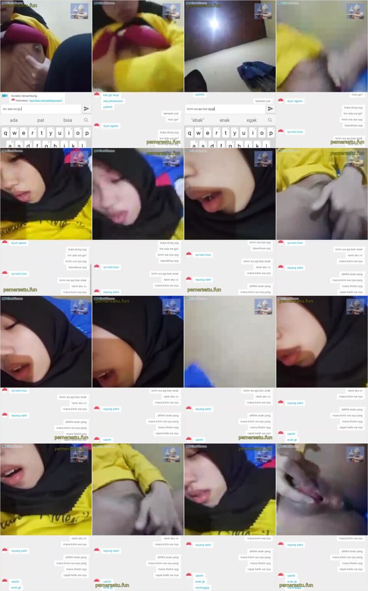 jilbab kuning colok memek 18yo ometv