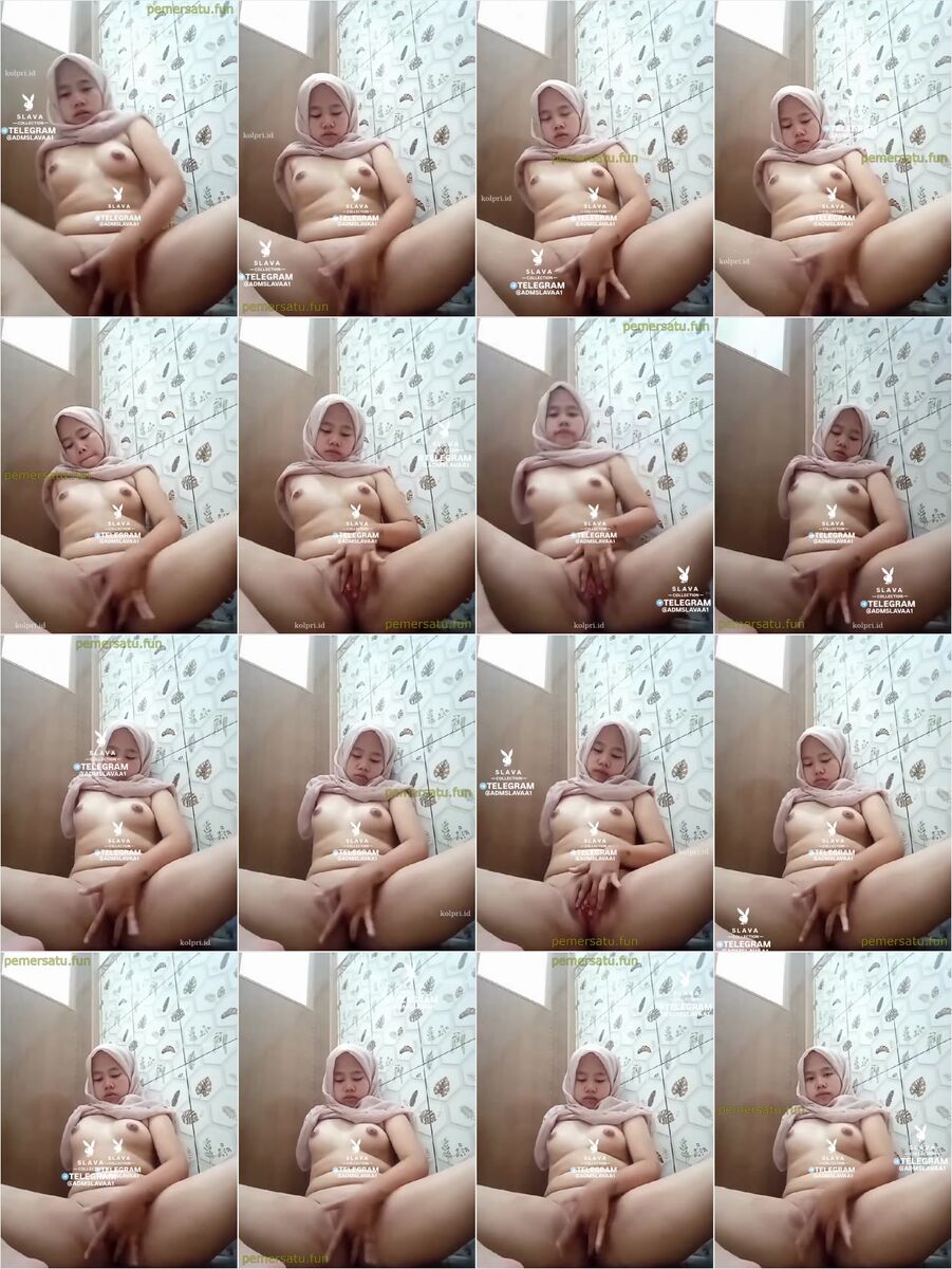 santi hijab binal mulus 18yo colok memek (1)
