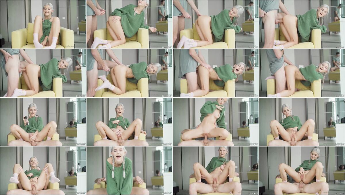 Eva Elfie Gets a Quick Creampie from Her Stepdad