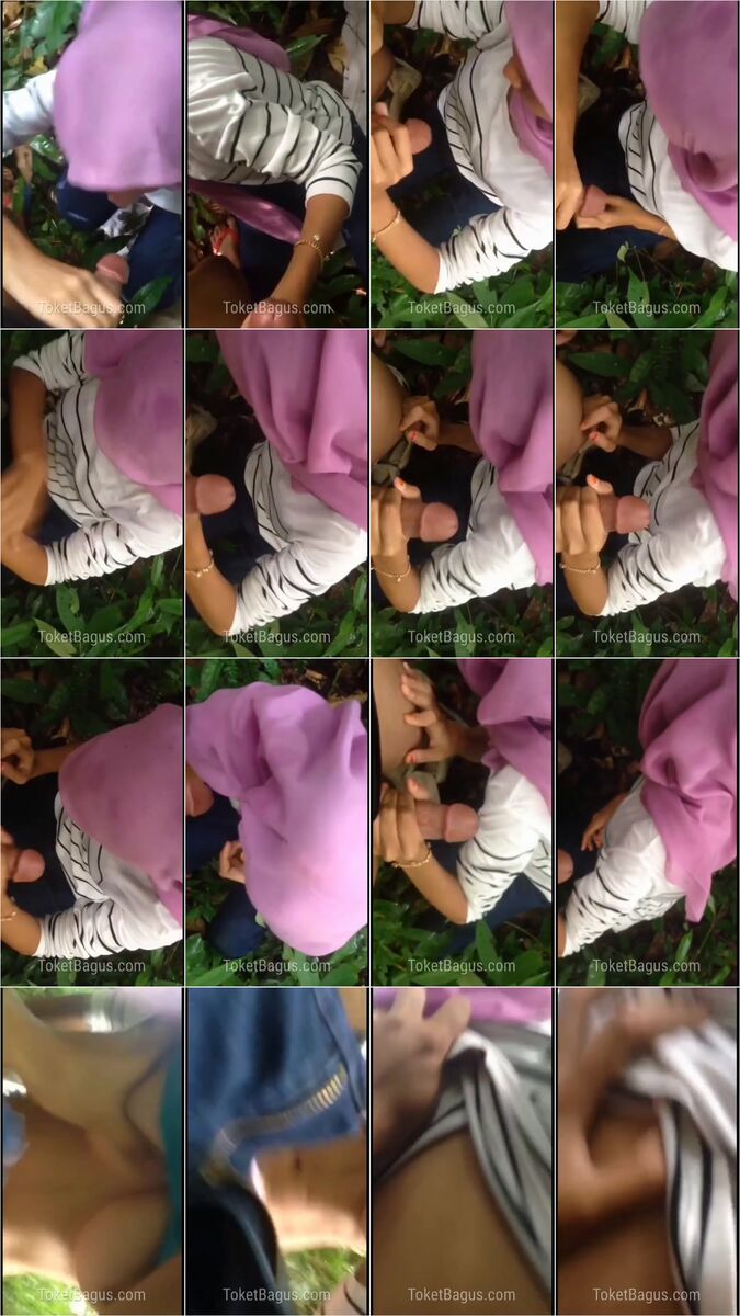 Dipaksa nyepong dalam hutan malah muntah