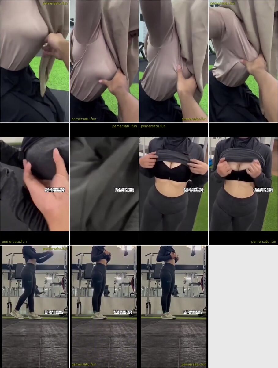 Jilbab Sange Ditempat Gym Sepong Pelatihnya Sampe Crot Di Mulut