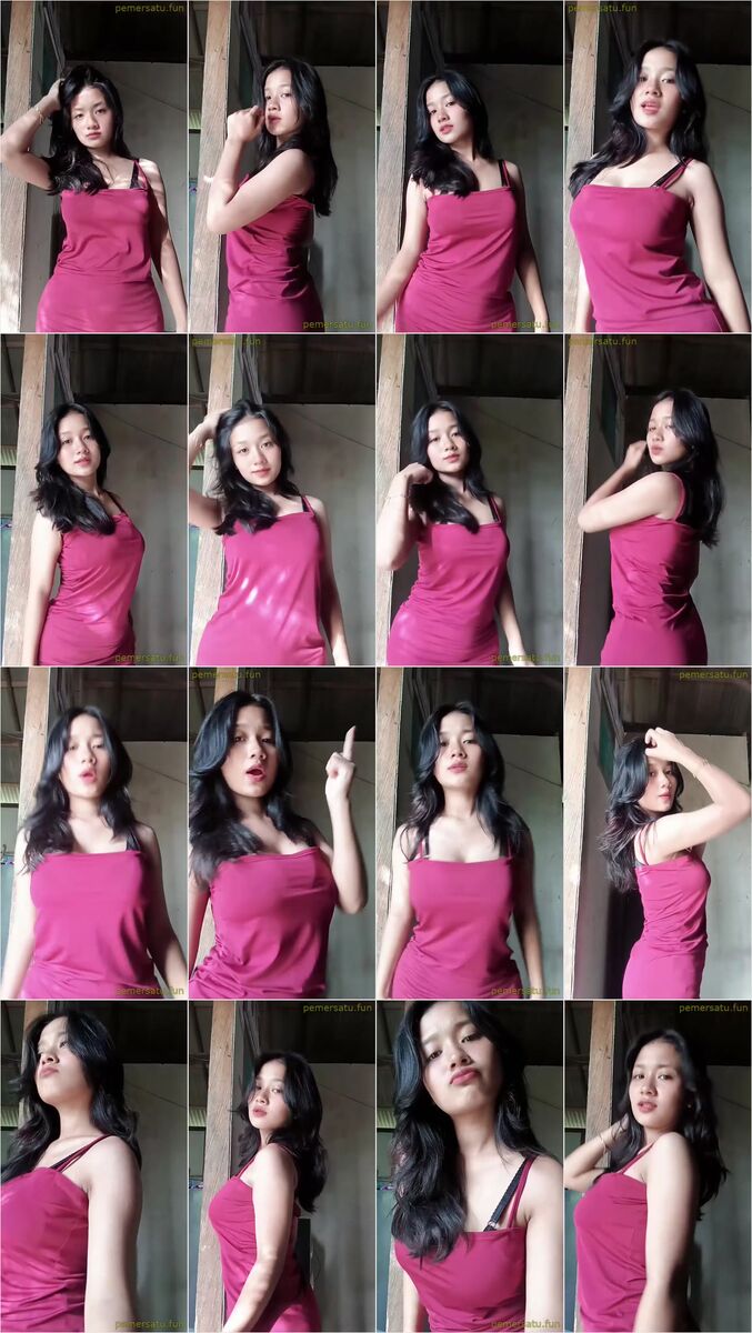 eka priti putri mamah muda tiktok pakai pink
