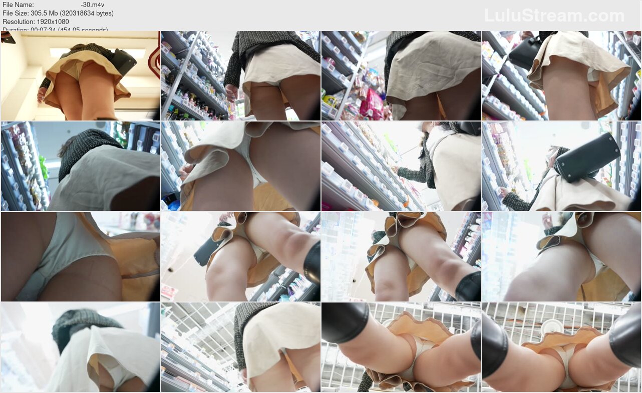 直下 ド接写 使い込んだパンツがまるみえな同僚盗撮-30